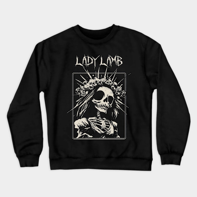 lady lamb spooky bride Crewneck Sweatshirt by hex pixel